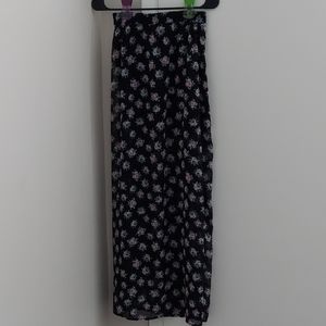 Double split maxi skirt